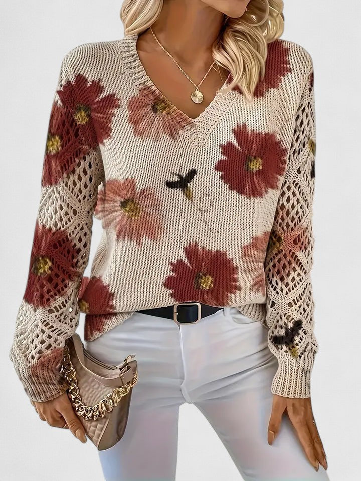 Kaiti - Maglione Elegante con Motivo Floreale