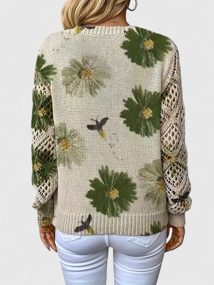 Kaiti - Maglione Elegante con Motivo Floreale