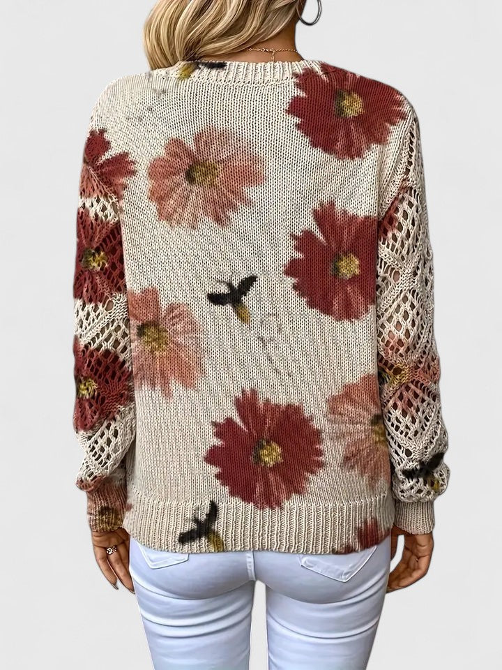 Kaiti - Maglione Elegante con Motivo Floreale