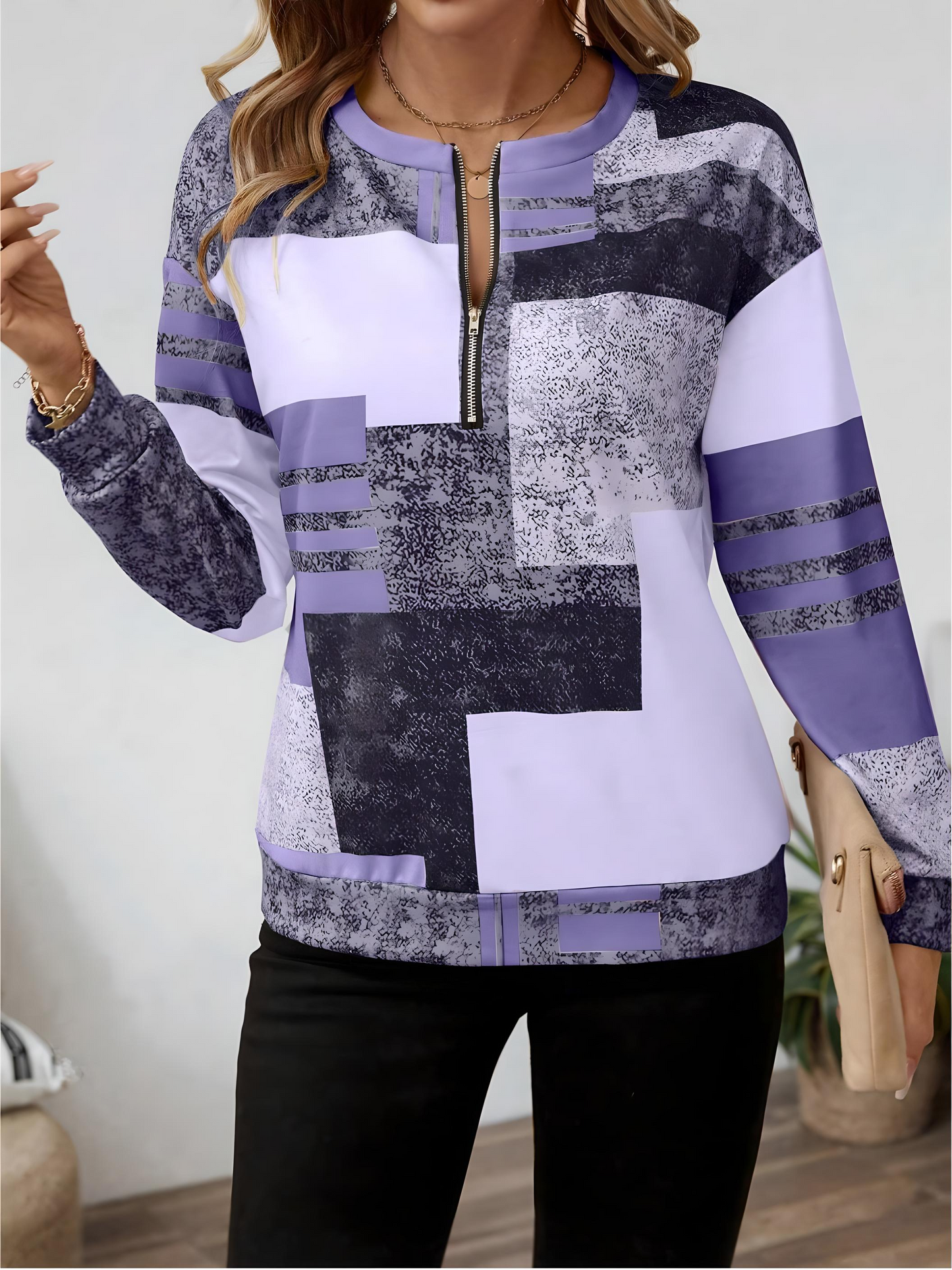 Oceane | Felpa Chic Vintage a Colori
