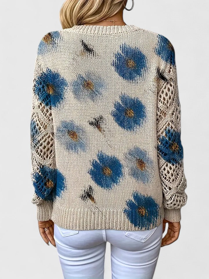 Kaiti - Maglione Elegante con Motivo Floreale